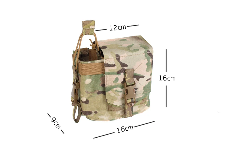 PEW TACTICAL SS STYLE Mutant bolsa Molle Radio bolsa Flashbang bolsa Airsoft táctica bolsa Camo caza - imagen 5