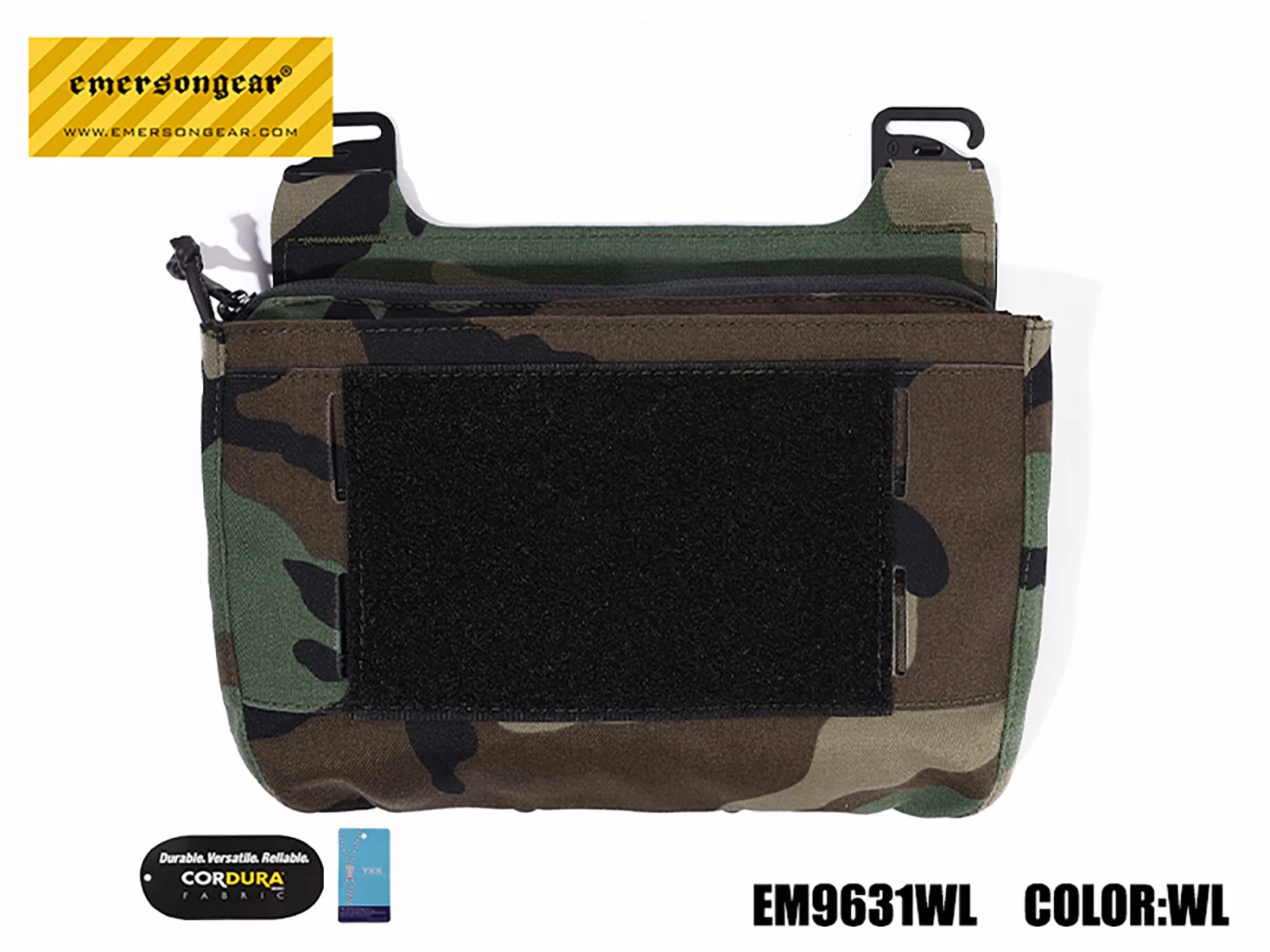 Emersongear-Bolso táctico estilo FRO para revistas, bolsa magnética con solapa frontal, Panel de caza con gancho, bolsa de nailon de combate deportivo, EM9631 - imagen 2