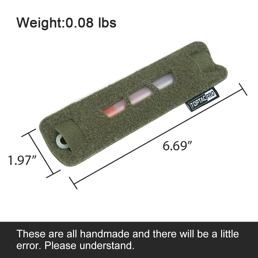 TOPTACPRO bolsa táctica para barras luminosas, bolsa con gancho y bucle cortado con láser, soporte para palos de luz, portador 8509 - imagen 4