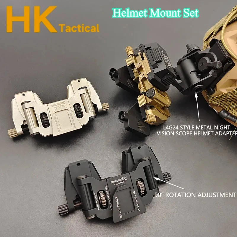 PVS14 gafas de visión nocturna Stent Skip Rhino binoculares puente NVG brazo soporte fuerte para montaje táctico L4G24 montaje rápido para casco - imagen 2