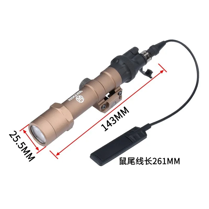 WADSN-linterna LED M600 M600B, iluminación IR Airsoft, luz de explorador de caza, foco de visión nocturna infrarroja de Metal Tactcial M600B - imagen 4