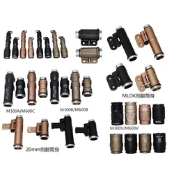 Linterna táctica serie M300 M600 luces de explorador cuerpo M300A/M300B/M600C/M600B linterna para caza al aire libre accesorios Airsoft