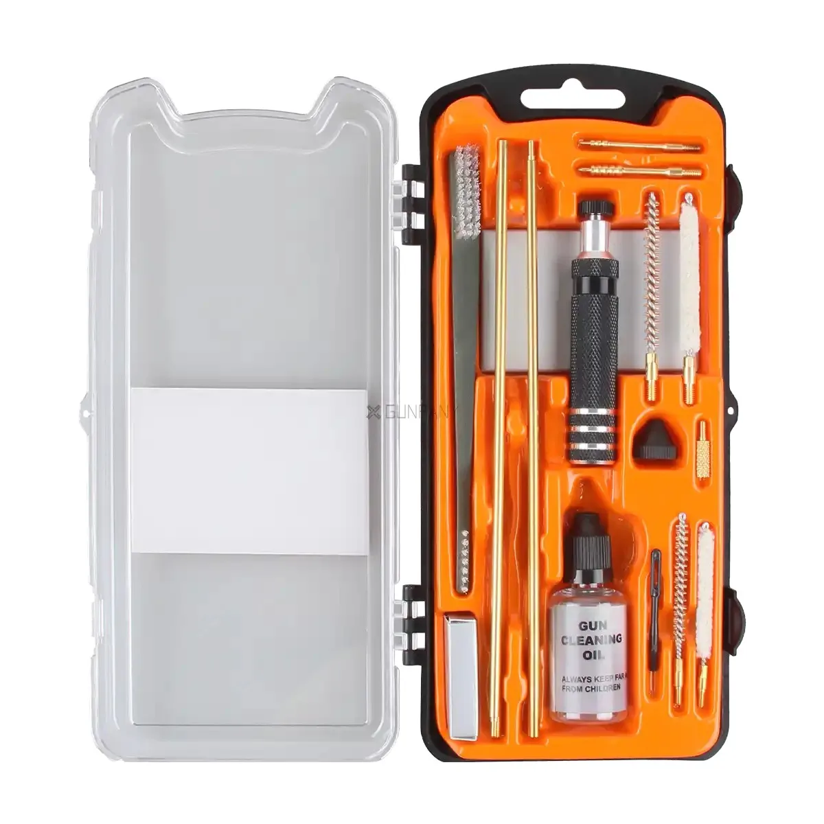 VictOptics Juegos de Limpieza de Armas Portátiles, Kit de Herramientas de Limpieza para Caza, Rifle y Pistola, Compatible con Calibres .22, 12GA, .177 - imagen 2