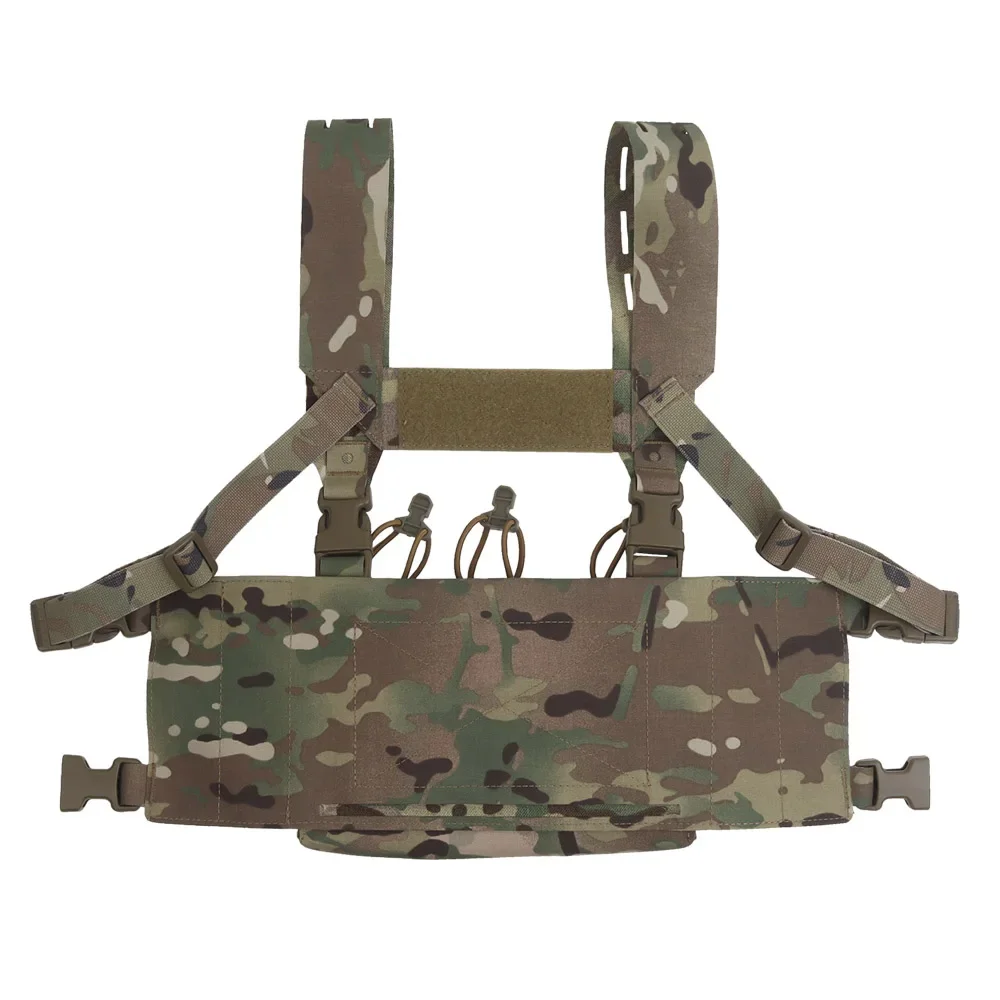 Plataforma de pecho táctica V1, bolsa para revistas integrada 556, chaleco de entrenamiento de combate de caza MOLLE, equipo Modular de liberación rápida CS Match Wargame - imagen 5