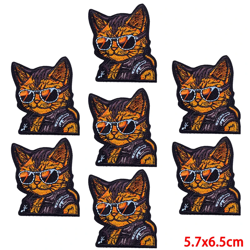 10 unids/lote musculoso gorila Punk Animal bordado parche hierro en parches bordados para chaqueta sombrero diseño fresco insignia para ropa - imagen 5