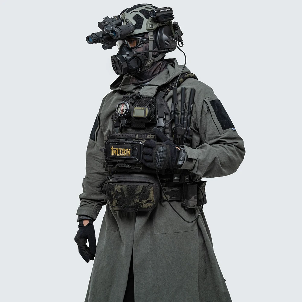 TRN-SKY bata de laboratorio mejorada 100% algodón vestido de crepé de imitación bata ropa de caza equipo táctico - imagen 4