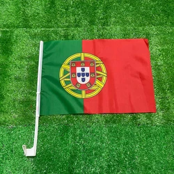 Banderola ondeante Portugal 30x45cm mástil plástico