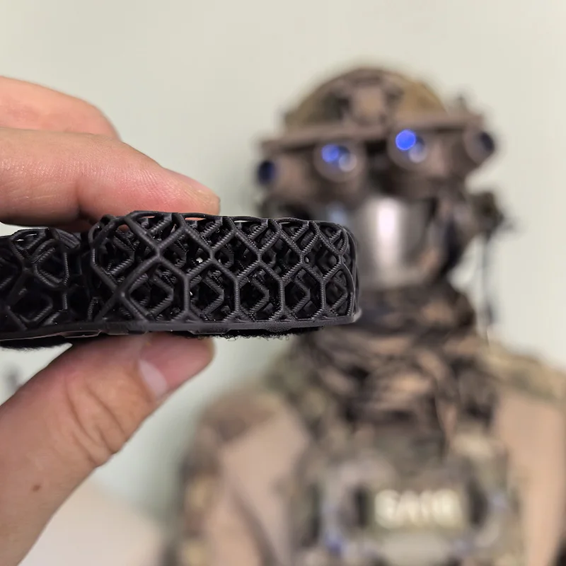 Casco táctico 3D polímero panal casco forro almohadilla suave cómodo impermeable transpirable - imagen 5