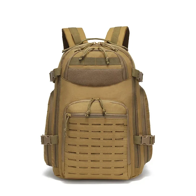 Mochila de camuflaje Molle cortada con láser 1000D, nueva mochila de senderismo para caza al aire libre, camping y senderismo