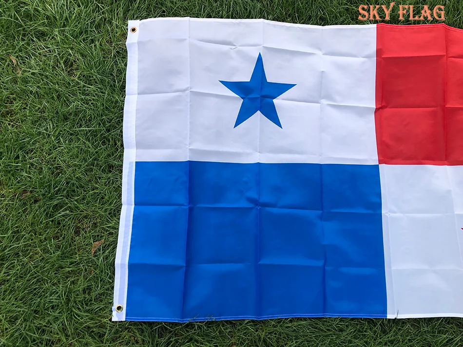 SKY FLAG Bandera de Panamá poliéster – Nacional para exterior - imagen 3