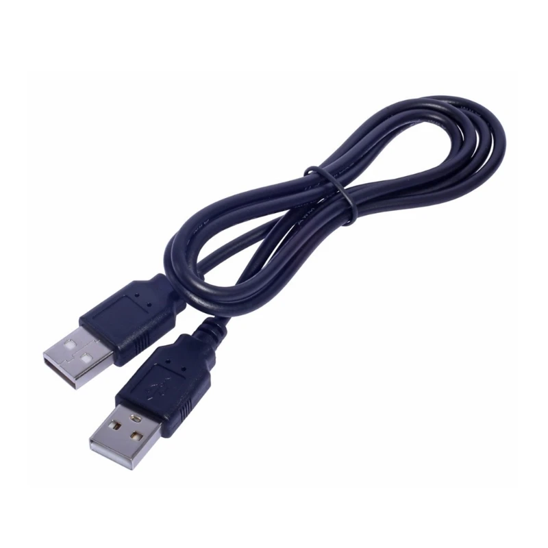 Cable negro USB A macho a USB macho Cable extensión USB A a macho a macho K1KF - imagen 2