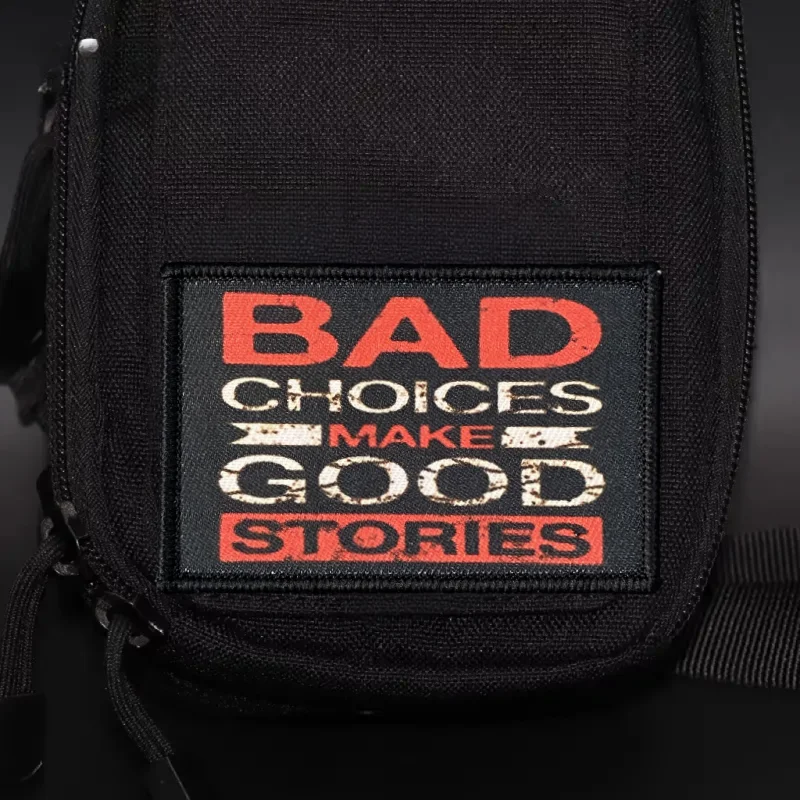 Parche táctico con estampado de insignia moral, brazalete con gancho y bucle, mochila militar, pegatina para ropa, las mejores choques hacen buenas historias