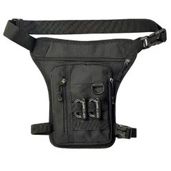 Bolsa de pierna para ciclismo al aire libre, bolsa de pierna para escalada de montaña, bolso de motocicleta para hombre, bolso cruzado informal