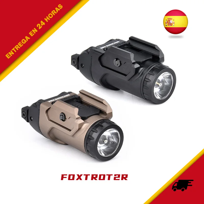 WADSN Foxtrot2R F2R 700 lúmenes arma táctica Flshlight con llaves de localización de riel aptas para riel de 20mm arma Airsoft luz de caza