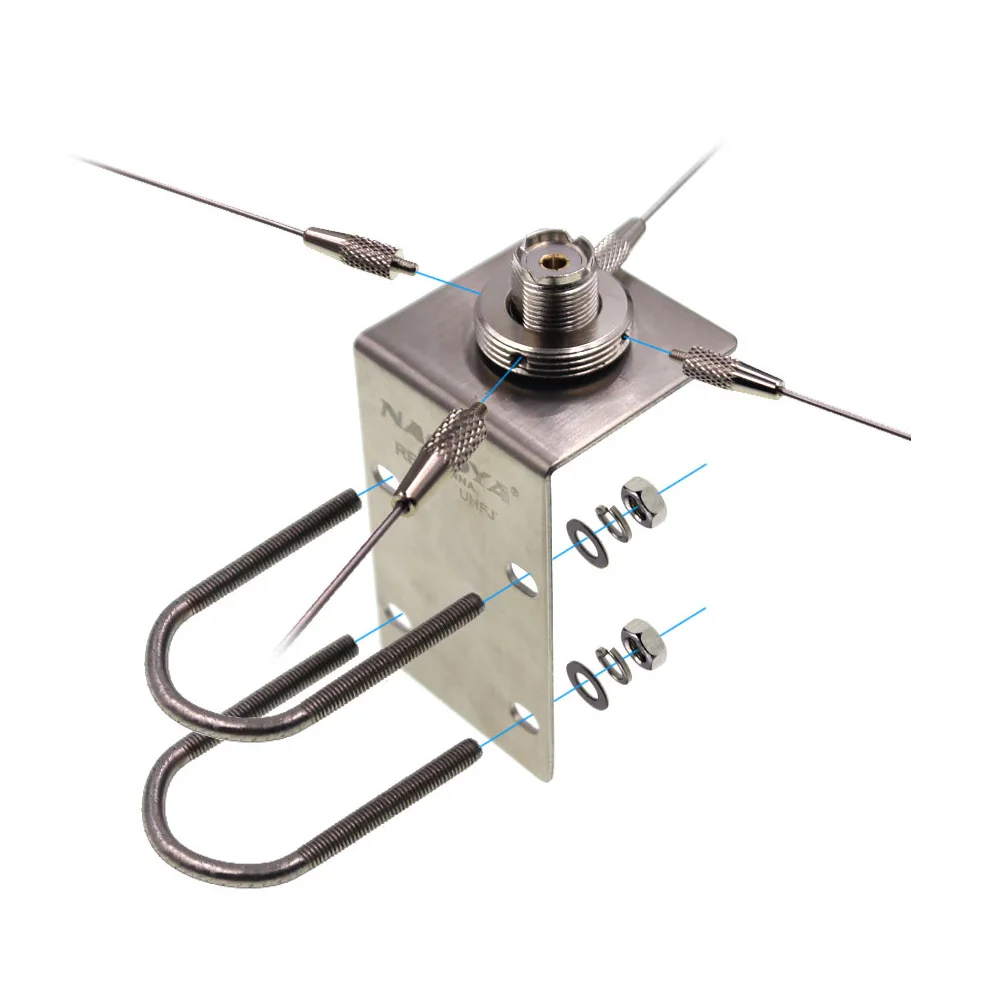 Soporte de antena Nagoya RE-05 10-1300MHz Redical de tierra para radio móvil SO239-PL259/NMO fortalece la antena - imagen 3