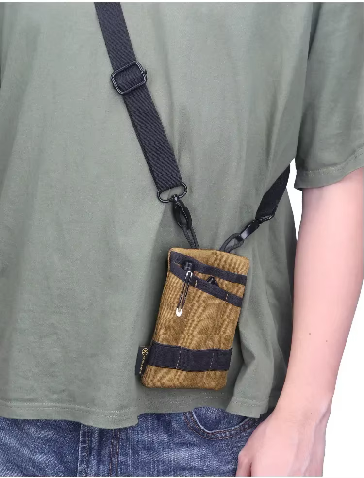Riñonera táctica MOLLE EDC compacta para camping y senderismo - imagen 3
