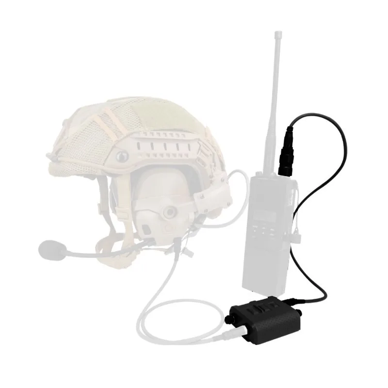 Conector receptor y transmisor táctico PTT V60 para auriculares AMP Comtac3, Cable adaptador de 6 pines, juego KN6 a U174/U - imagen 4