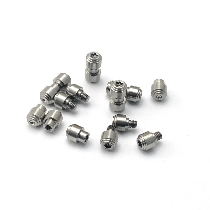 3 juegos de cuchillos plegables, piezas de tornillo personalizadas, botón pulsador de pulgar de titanio para cuchillos Voyager Recon1, accesorios para hacer bricolaje - imagen 3