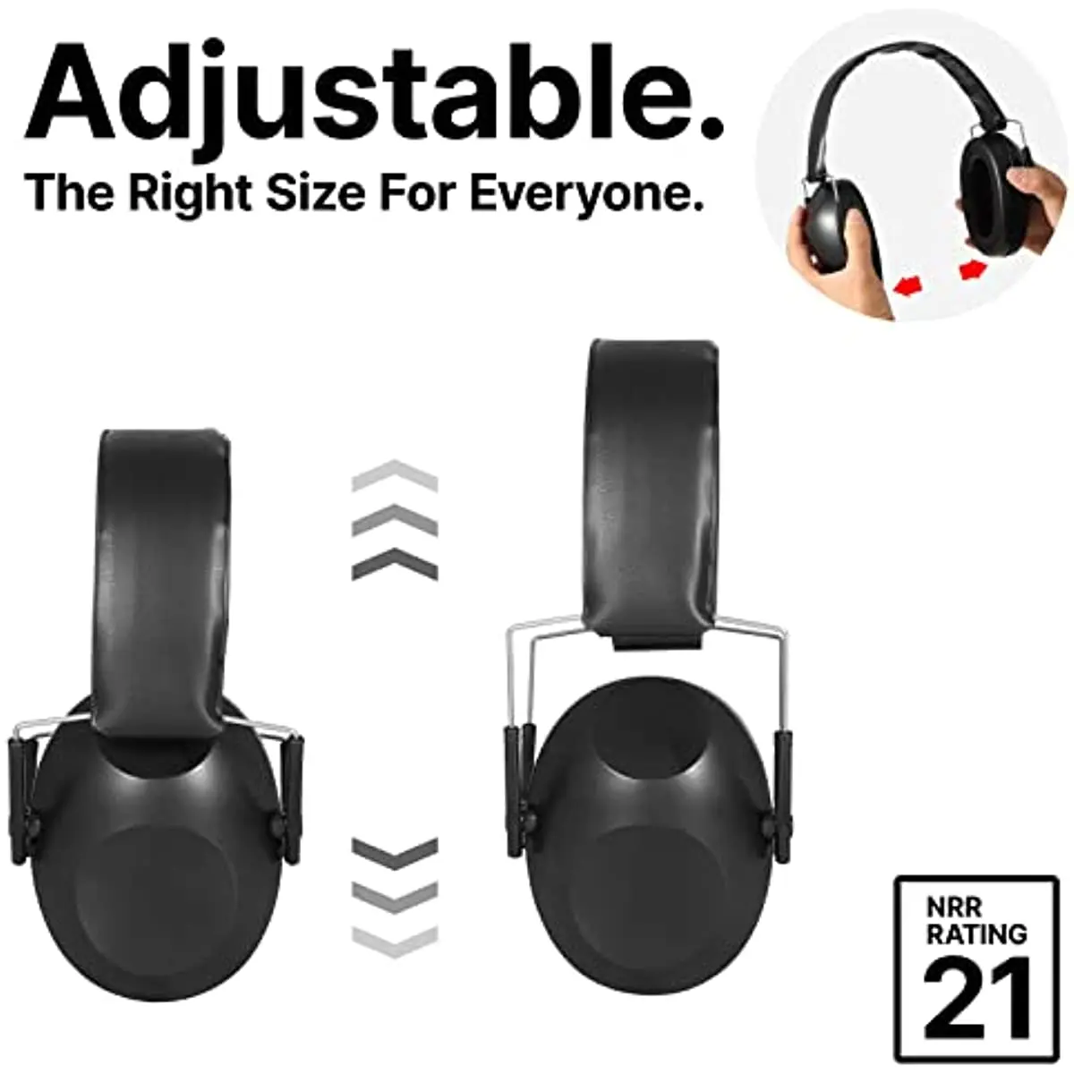 Cascos protección auditiva NRR 21dB para tiro deportivo