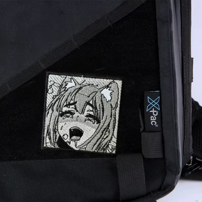Parche táctico bordado estilo anime moral con velcro gancho y bucle - imagen 5