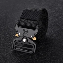 Cinturón táctico nailon resistente para caza y combate
