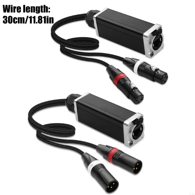 XLR a RJ45 DMX512 Extensor refuerzo Largas distancias Control iluminación auditiva K1KF - imagen 3