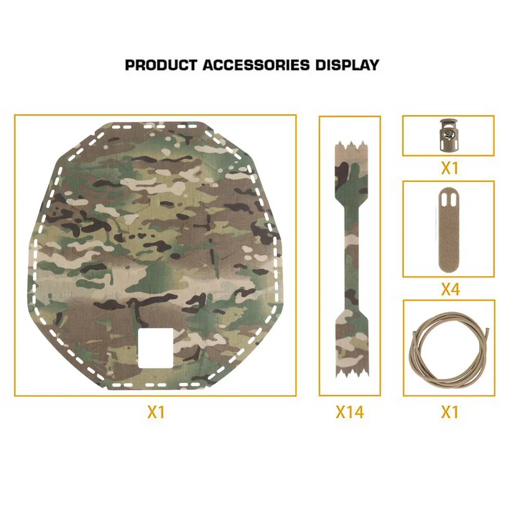 Funda táctica para casco camuflaje corte láser hoja rápida Airsoft