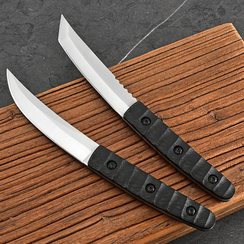 Cuchillo de supervivencia en la naturaleza, cuchillo de bolsillo de alta dureza al aire libre para acampar, cuchillo de defensa, cuchillo de supervivencia en la naturaleza, cuchillo de fruta - imagen 2