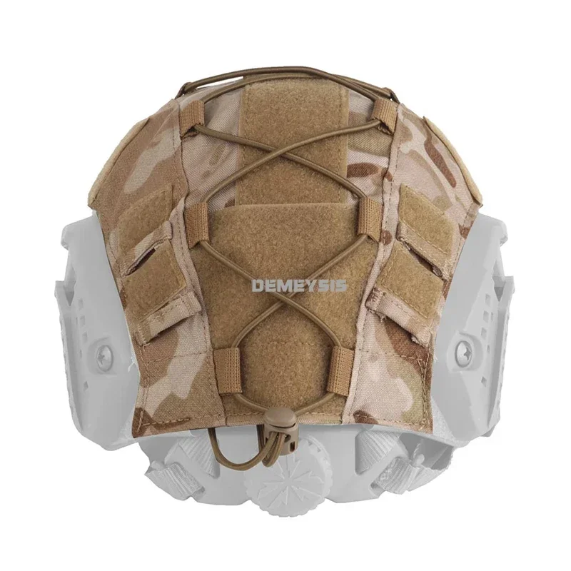 Cubierta de casco táctico para MH PJ BJ FAST SF, cascos de corte alto, cubierta de casco de combate de tiro con cordón elástico - imagen 4