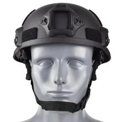 Casco paintball tactico con proteccion para uso exterior unicolor