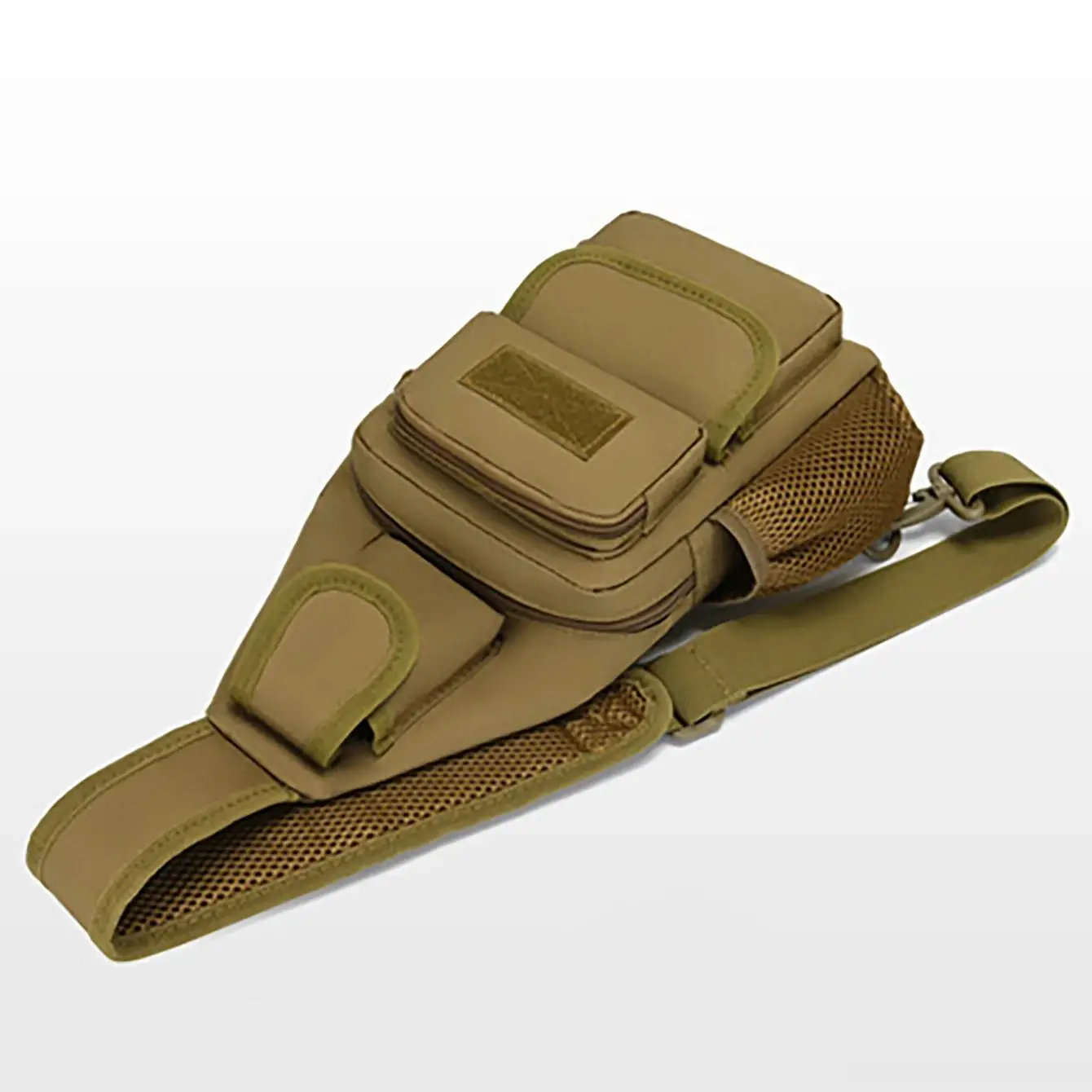 Bolso de pecho táctico para pesca y acampada para hombre, bandolera para senderismo, caza y escalada, con gancho y bucle para viajes al aire libre, bolsos de hombro grandes - imagen 5