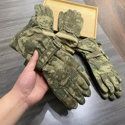 Guantes tácticos forro polar térmico impermeable caza y ciclismo