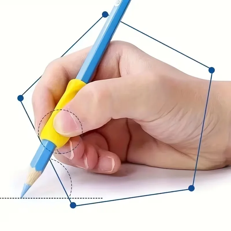 Agarraderas de silicona para lápices – Soportes ergonómicos antideslizantes - imagen 2