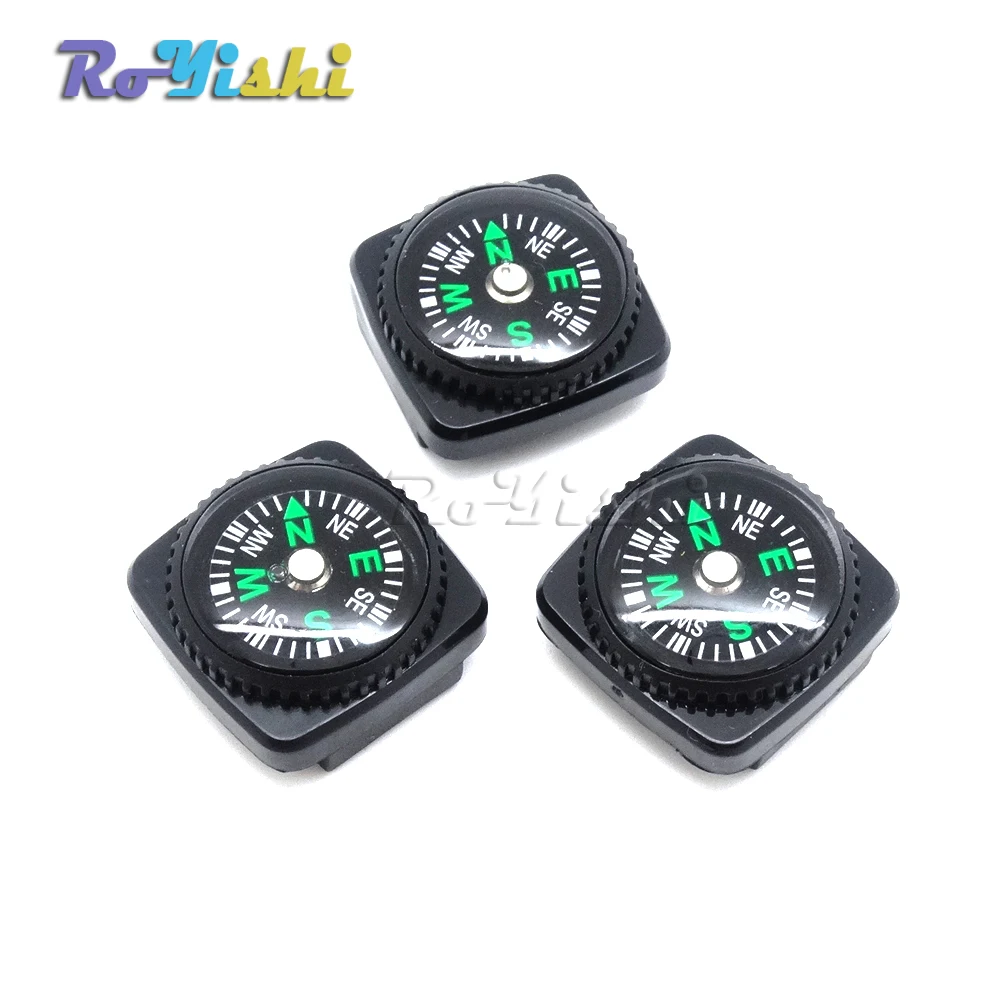 10 unids/pack Mini brújula para pulsera Paracord Camping al aire libre senderismo viaje herramienta de supervivencia de emergencia - imagen 4