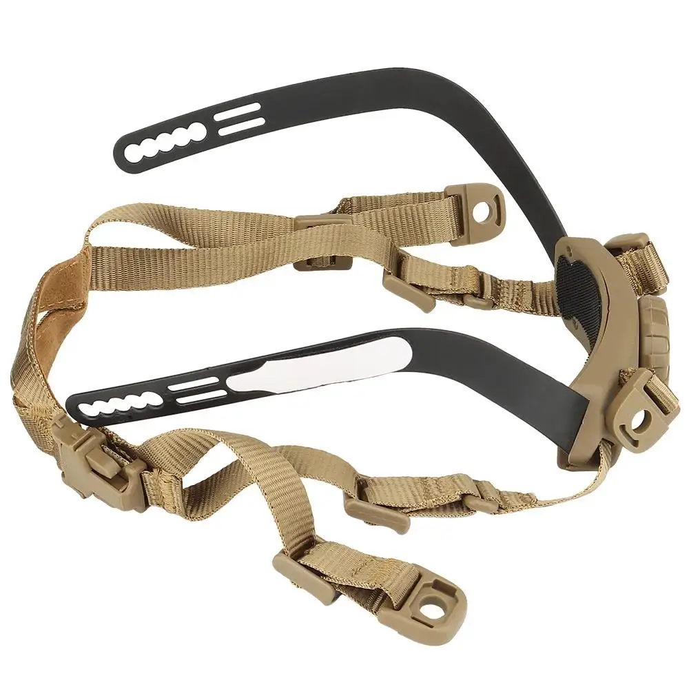 Sistema de suspensión interior para casco FAST SF, casco de corte alto, correa de bloqueo de cabeza ajustable, accesorios para casco Airsoft de combate y caza - imagen 3