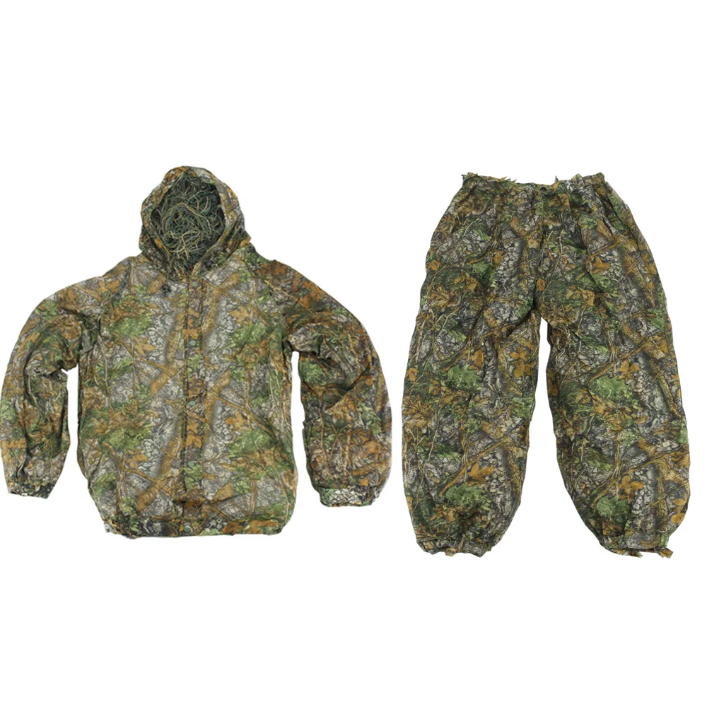 Traje Ghillie de caza 3D, ropa de camuflaje táctico de francotirador, Paintball de caza, traje de simulación de avistamiento al aire libre, nuevo - imagen 3