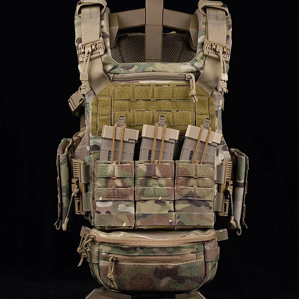 Bolsa de suspensión táctica, paquete colgante Abdominal compacto, bolso de hombro de liberación rápida, integra chaleco de caza, portador de placa Airsoft - imagen 3