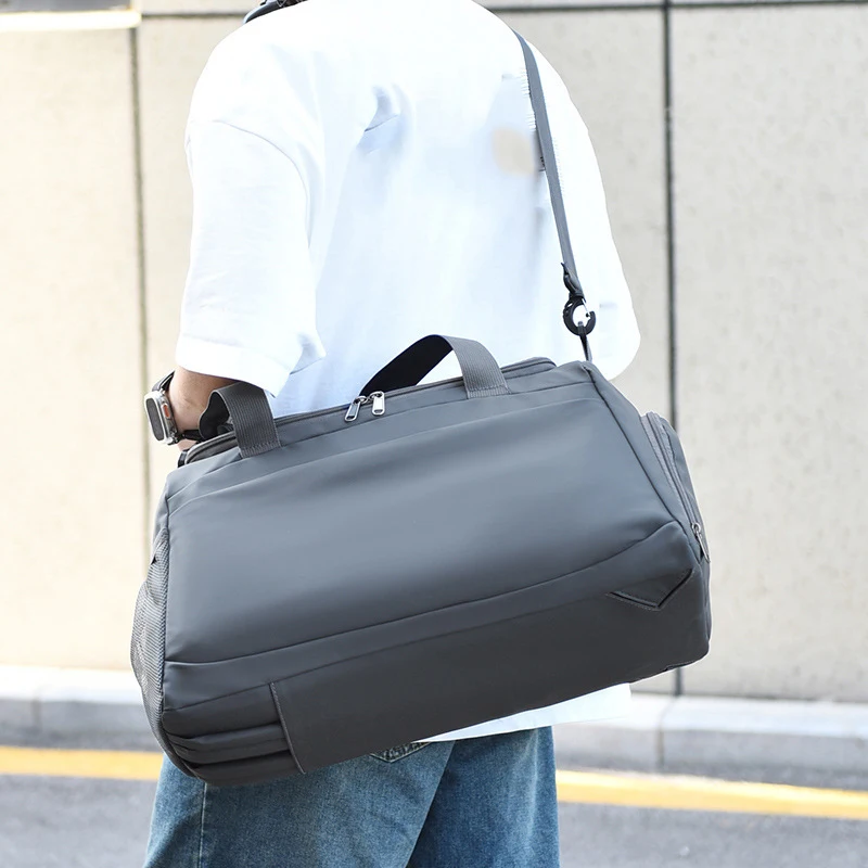Bolsa de lona de viaje para Fitness, almacenamiento grande, equipaje de fin de semana de corta distancia, bolsos de hombro tipo bandolera, mochila de viaje de negocios