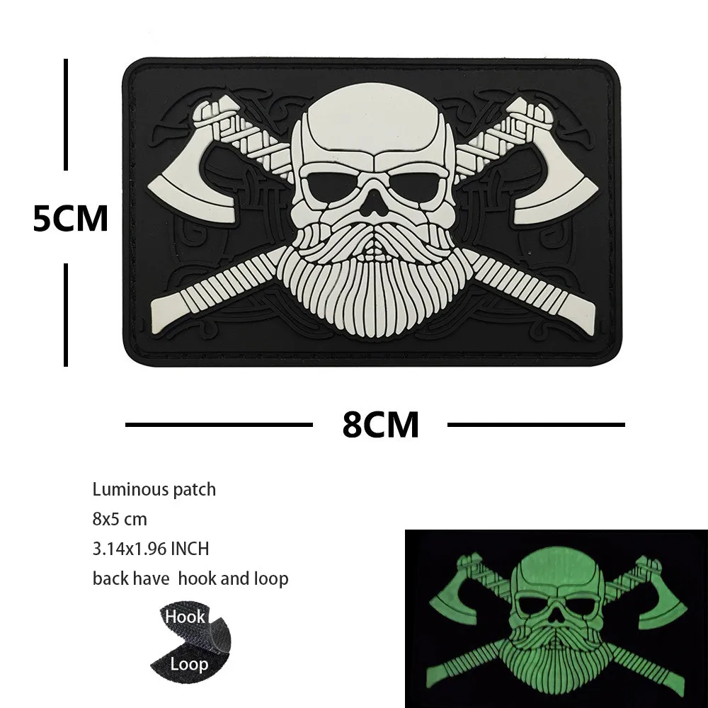 Lunavin parche bordado lobo vikingo nórdico – Táctico velcro - imagen 4