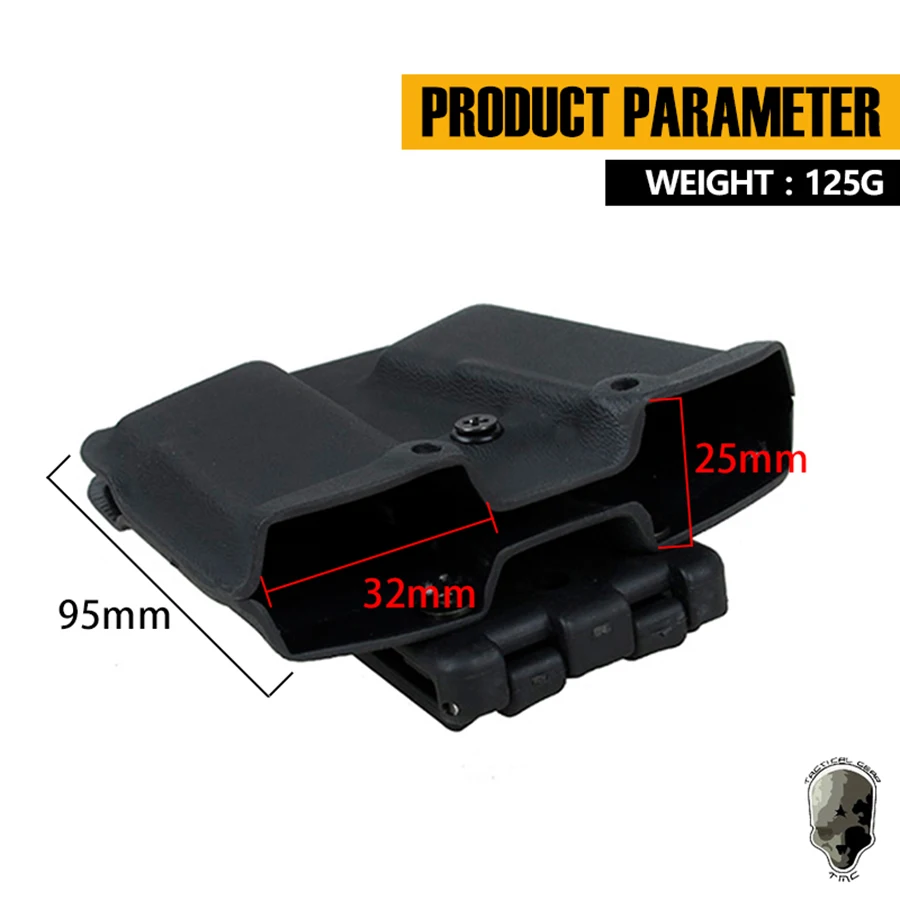 TMC Tactial 0305 Kydex Bolsa doble para revistas Mag Carrier G17 para sistema de correa - imagen 5