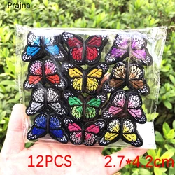 Parche bordado mariposa termoadhesivo para coser o planchar en ropa