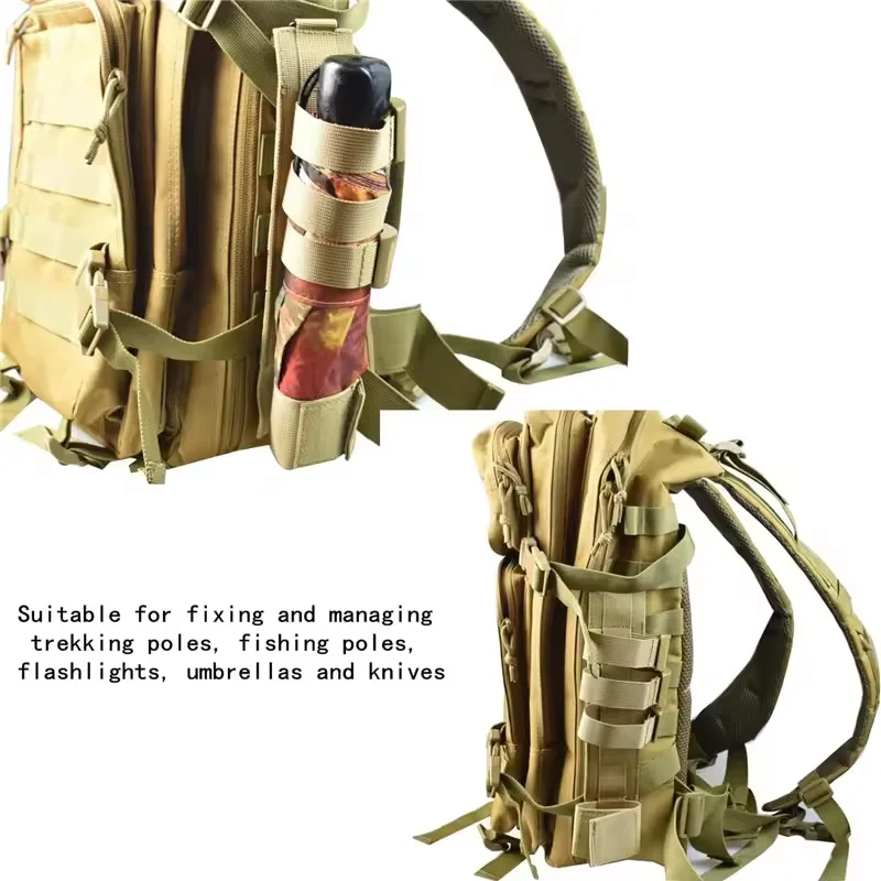 Adaptador MOLLE modular para funda táctica de cuchillo y linterna