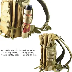 Adaptador MOLLE modular para funda táctica de cuchillo y linterna