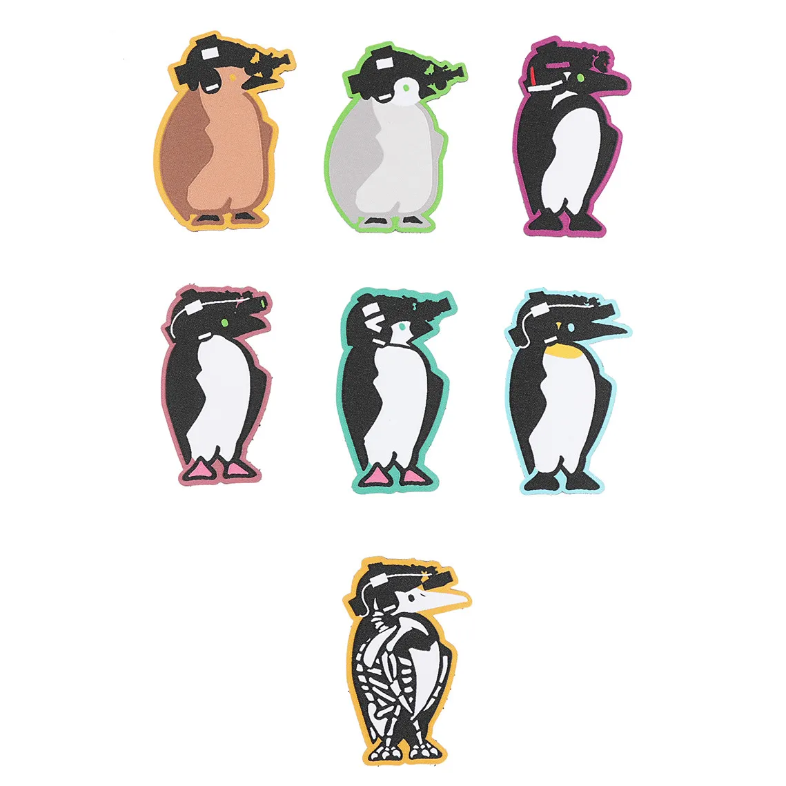 Parche bordado del Escuadrón de Pingüinos, brazalete táctico de animales bonitos para decoración de bolsas de ropa