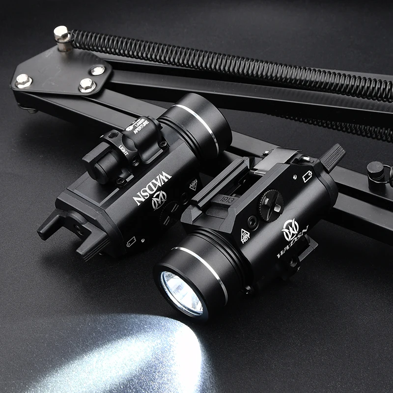 T-1 HL arma táctica colgante luz 800 lúmenes airsoft X300 X400 Rifle pistola linterna estroboscópica punto rojo verde G 17 18 19 - imagen 4