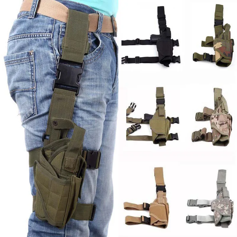 Universal Tornado táctico gota pierna muslo funda para pistola mano derecha izquierda caza Airsoft soporte para pistola bolsa fundas para pistola - imagen 3