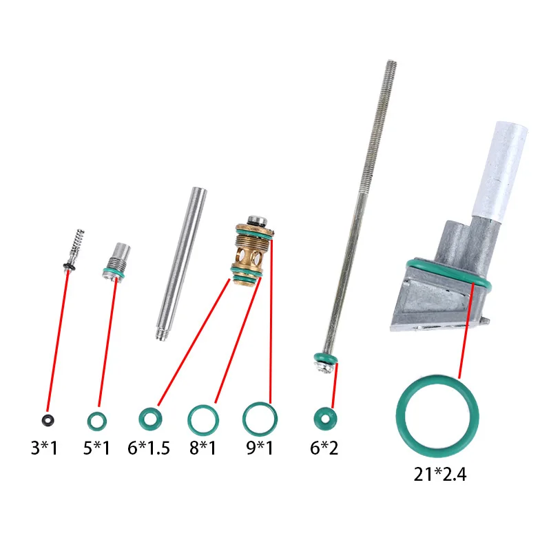 Juego de juntas tóricas de goma flúor para cargador táctico, anillo plano de silicona, accesorio de caza para Airsoft, GBB, G19, G17 - imagen 4