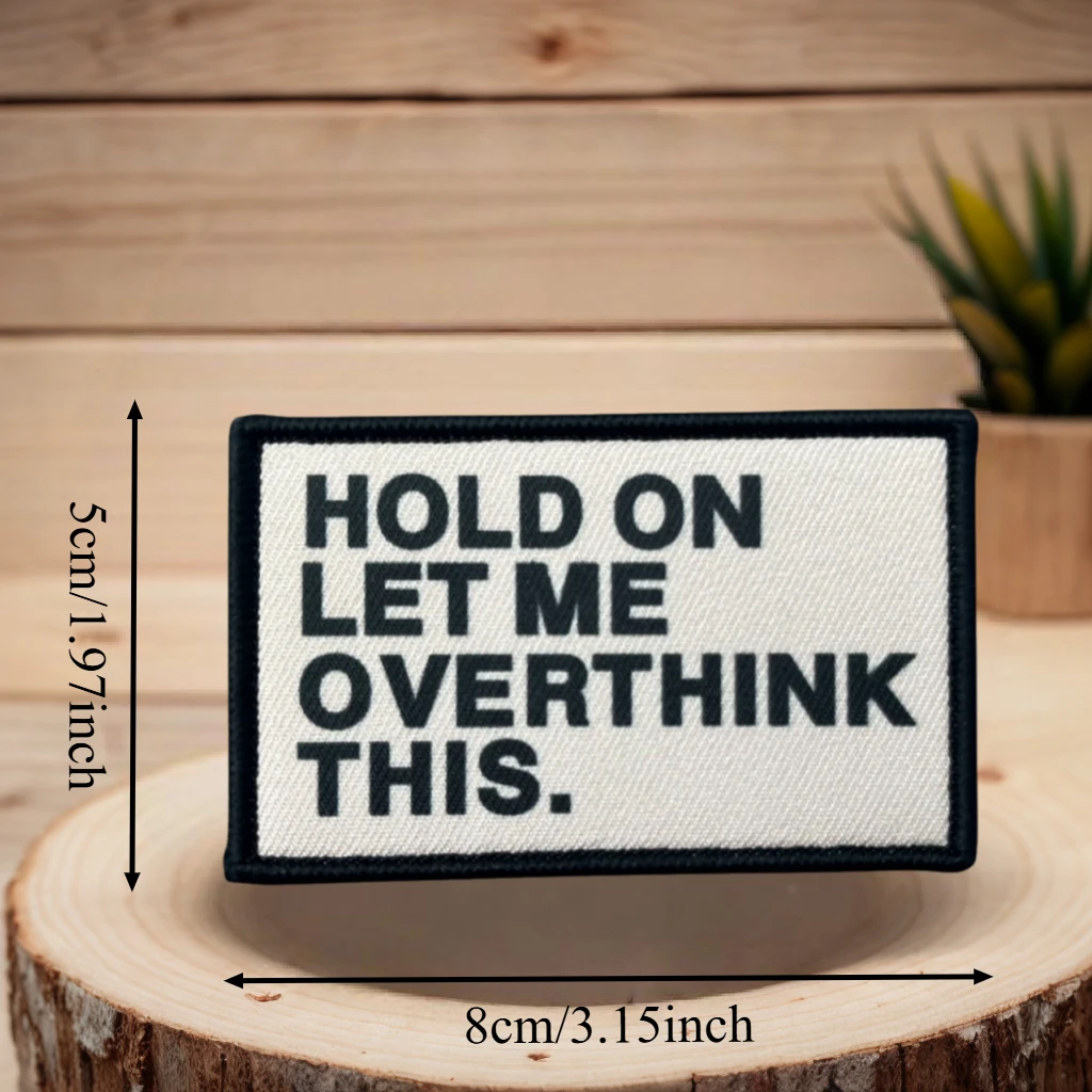 Parche impreso I'm Here, no PANIC, chaleco táctico, insignia de moral con gancho y bucle, pegatina decorativa para mochila, parches para brazalete para ropa - imagen 3