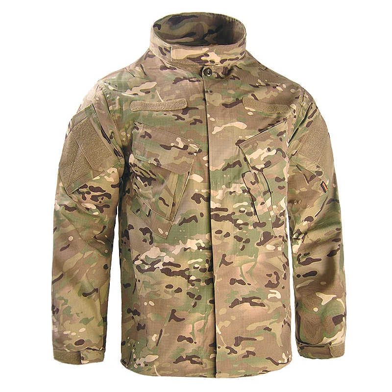 Chaquetas informales para hombre, abrigo deportivo al aire libre, impermeable, cortavientos de combate para acampar, chaqueta táctica sólida con bolsillos, abrigo, Tops - imagen 3