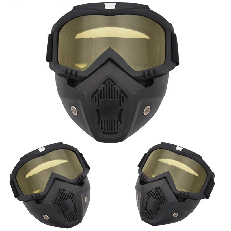 Gafas tácticas para motocicleta para deportes al aire libre, máscara a prueba de viento y polvo, equipo de ciclismo, máscara, equipo de seguridad de doble protección - imagen 5